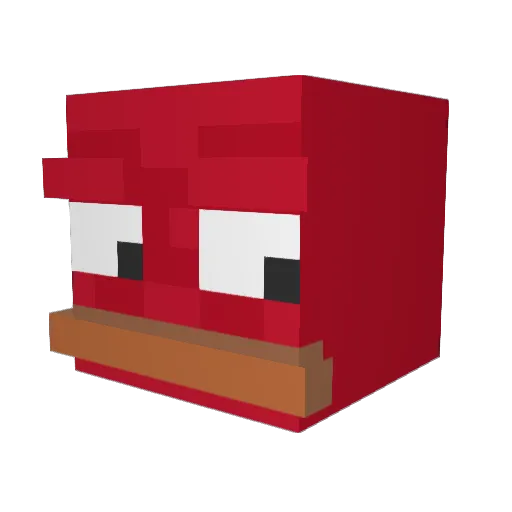 ShadowWealm Minecraft avatar head, 3D render