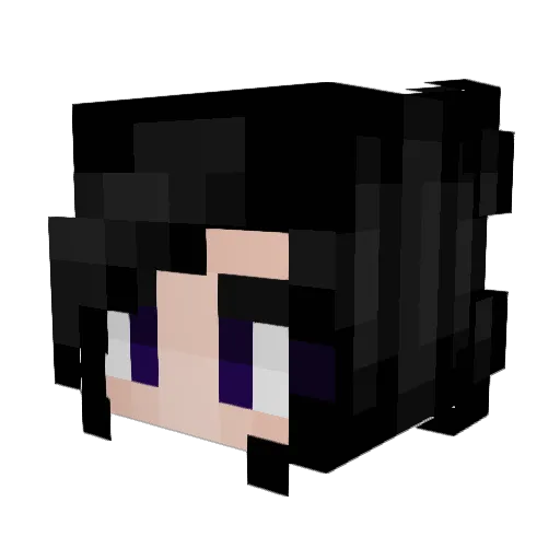 ShadowWeever Minecraft avatar head, 3D render