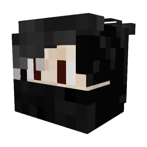 ShadowWielder21 Minecraft avatar head, 3D render