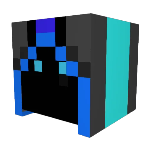 ShadowWolf41 Minecraft avatar head, 3D render
