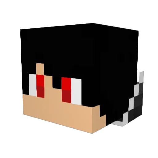 ShadowWolf4230 Minecraft avatar head, 3D render