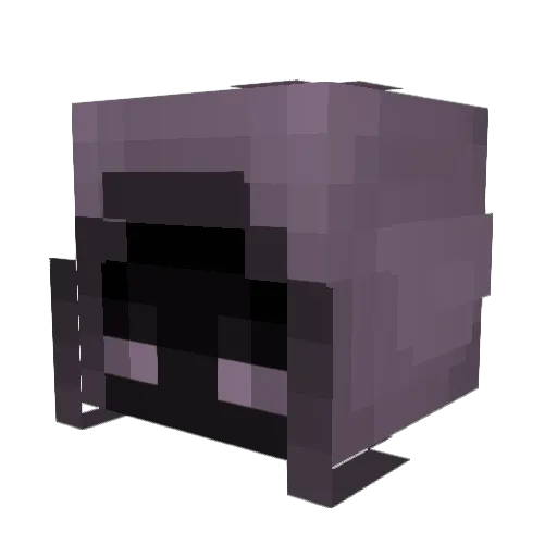 ShadowWolfKZR Minecraft avatar head, 3D render