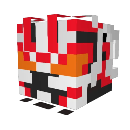 ShadowWrath264 Minecraft avatar head, 3D render