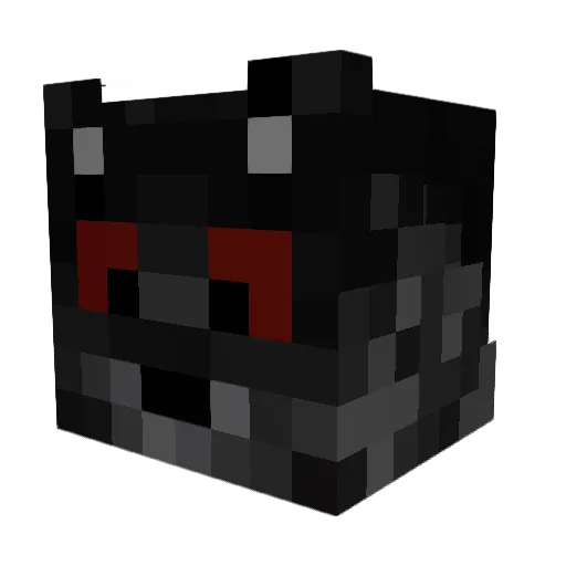 ShadowWulfLP Minecraft avatar head, 3D render
