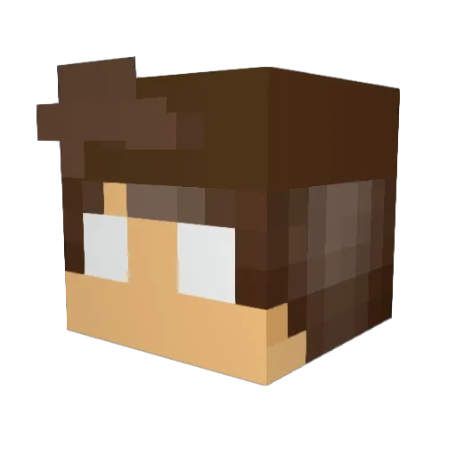ShadowXXD Minecraft avatar head, 3D render
