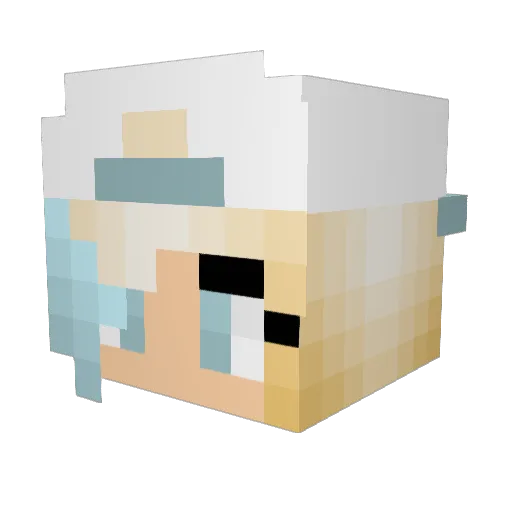 ShadowZVIP Minecraft avatar head, 3D render