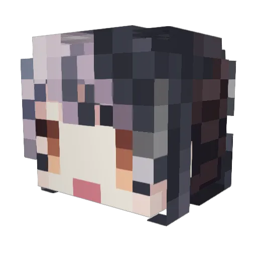 ShadowZXYT Minecraft avatar head, 3D render