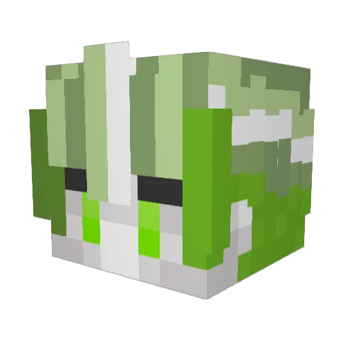 ShadowZecret Minecraft avatar head, 3D render