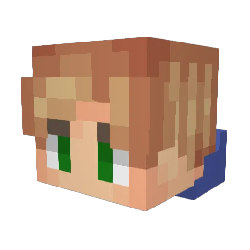 Shadow_148 Minecraft avatar head, 3D render