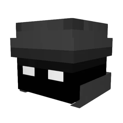 Shadow_2341 Minecraft avatar head, 3D render