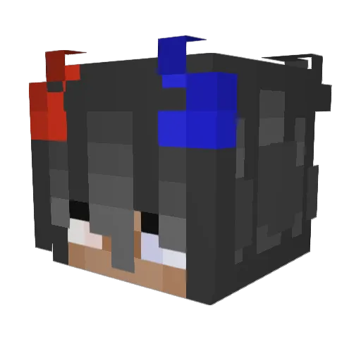 Shadow_539 Minecraft avatar head, 3D render