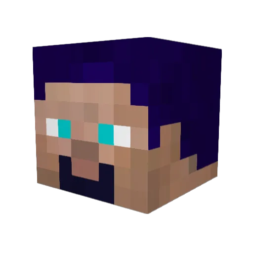 Shadow_Bite Minecraft avatar head, 3D render