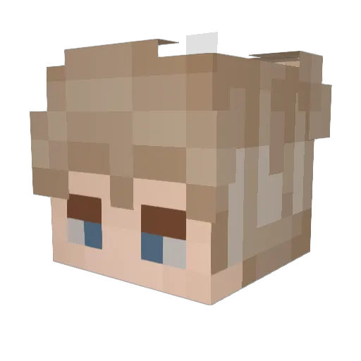 Shadow_Blade_7 Minecraft avatar head, 3D render
