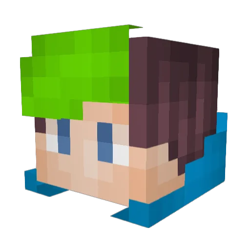 Shadow_Bonnie Minecraft avatar head, 3D render