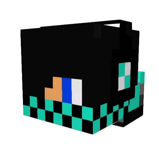 Shadow_Bug_57 Minecraft avatar head, 3D render