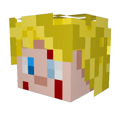 Shadow_Crusher9 Minecraft avatar head, 3D render