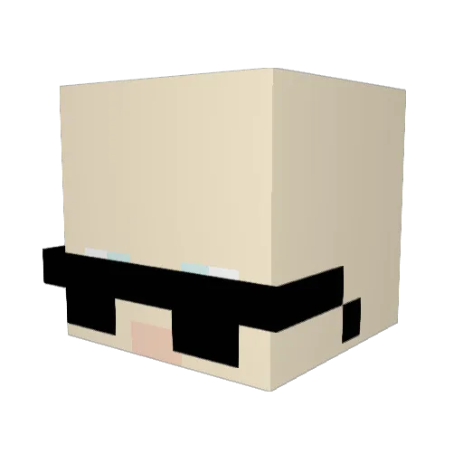 Shadow_Emxl Minecraft avatar head, 3D render