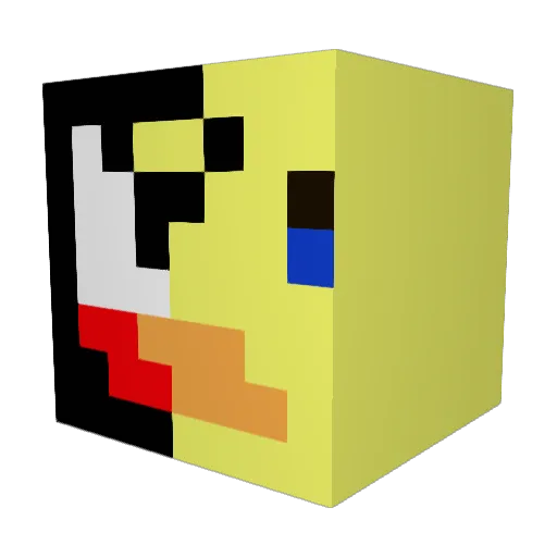 Shadow_Fox93 Minecraft avatar head, 3D render