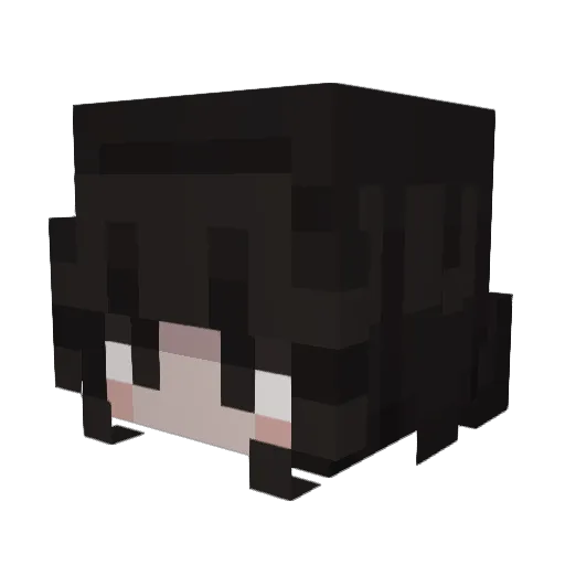 Shadow_GamesYT Minecraft avatar head, 3D render