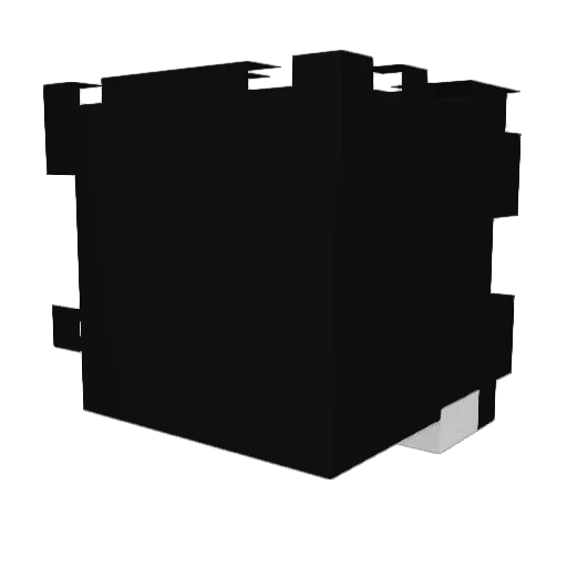 Shadow_Goated Minecraft avatar head, 3D render