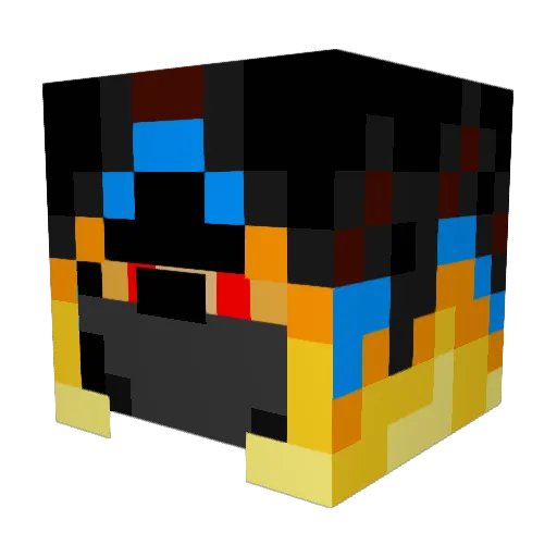 Shadow_Jaeger Minecraft avatar head, 3D render