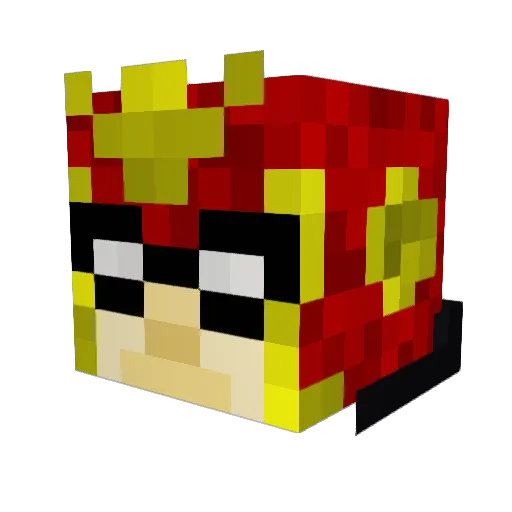 Shadow_Karl Minecraft avatar head, 3D render