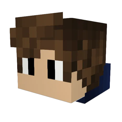 Shadow_Knight__ Minecraft avatar head, 3D render