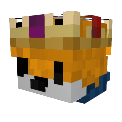 Shadow_Likes_cat Minecraft avatar head, 3D render