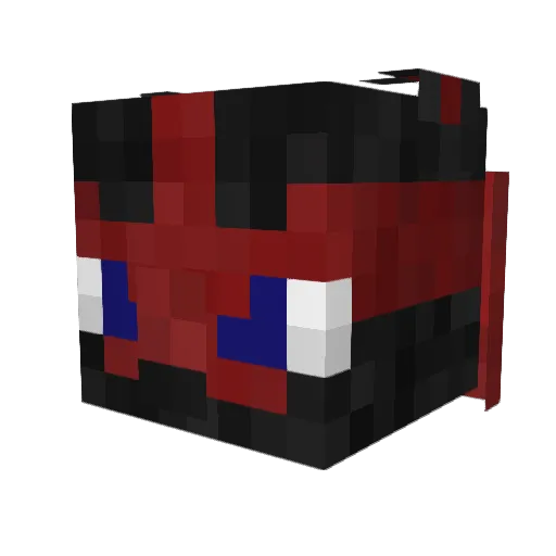 Shadow_Lucario Minecraft avatar head, 3D render