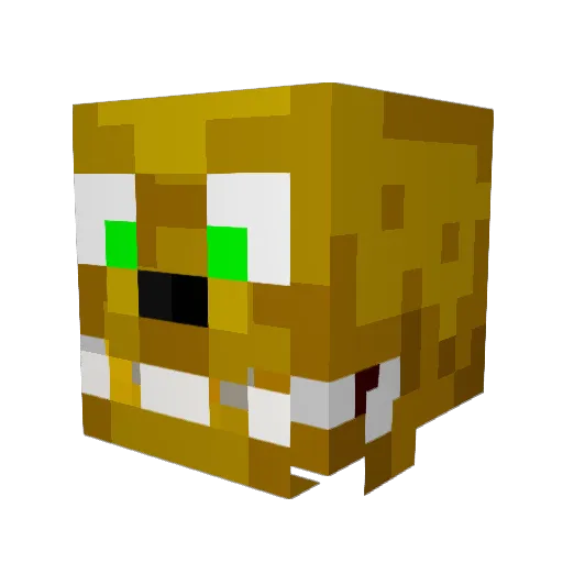 Shadow_Man_3000 Minecraft avatar head, 3D render