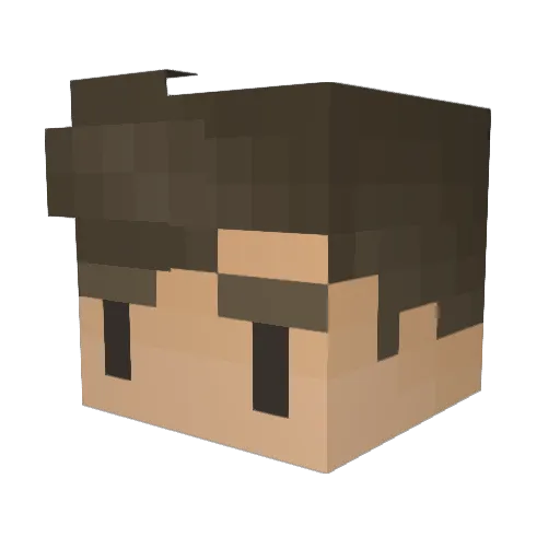 Shadow_Muggler Minecraft avatar head, 3D render