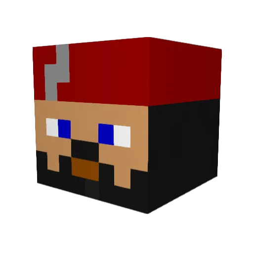 Shadow_Puppet Minecraft avatar head, 3D render