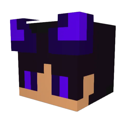 Shadow_Reaper616 Minecraft avatar head, 3D render