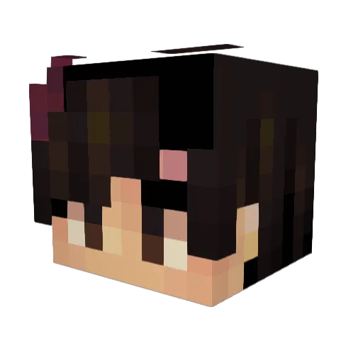 Shadow_Tadzz Minecraft avatar head, 3D render