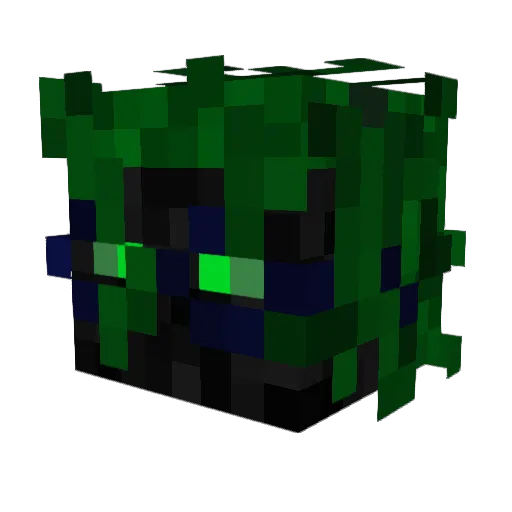 Shadow_Thing Minecraft avatar head, 3D render