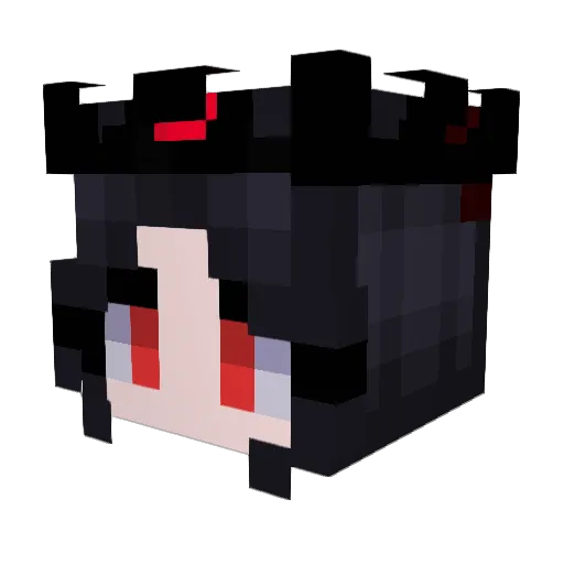 Shadow_TvT Minecraft avatar head, 3D render