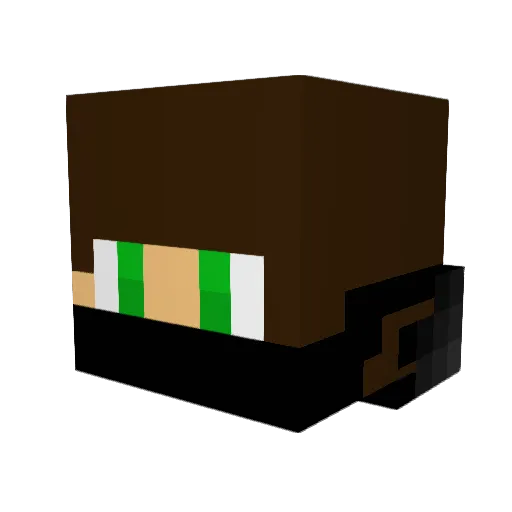 Shadow_V1rus Minecraft avatar head, 3D render