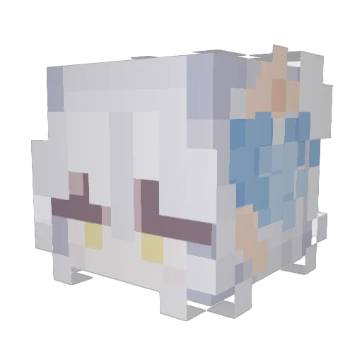 Shadow_Wolf14 Minecraft avatar head, 3D render