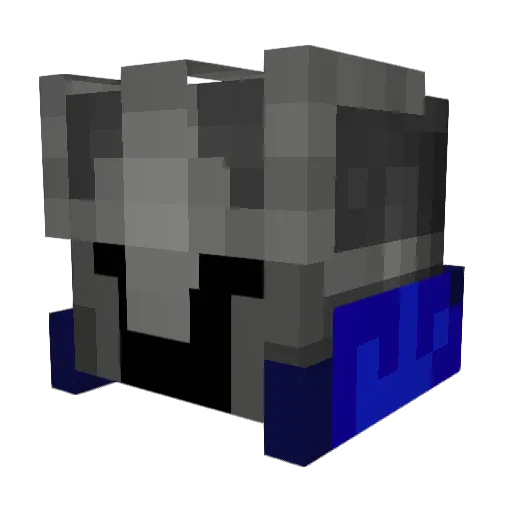 Shadow_WolfQC Minecraft avatar head, 3D render
