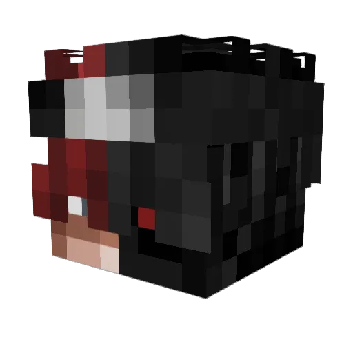 Shadow_Yox Minecraft avatar head, 3D render