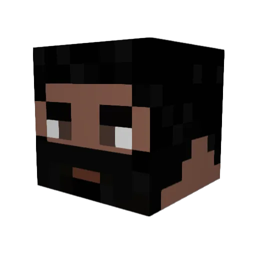Shadow_Zwiebel Minecraft avatar head, 3D render