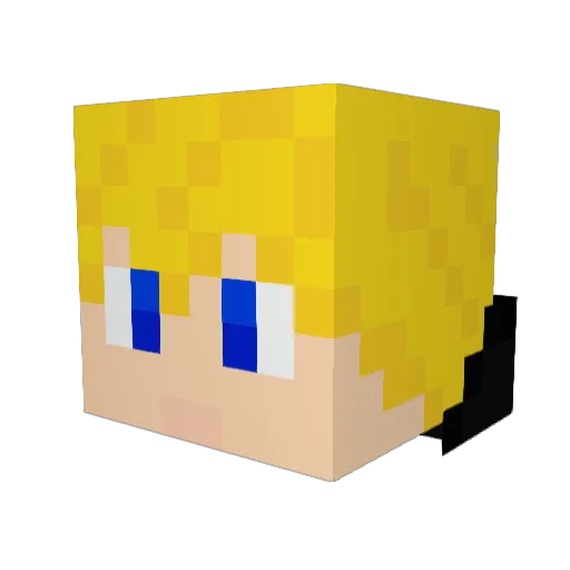 Shadow__Sun Minecraft avatar head, 3D render
