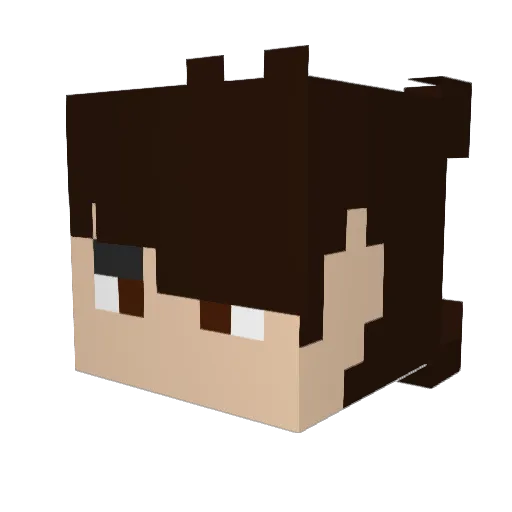 Shadow_fox2 Minecraft avatar head, 3D render