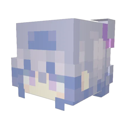 Shadow_girl113 Minecraft avatar head, 3D render