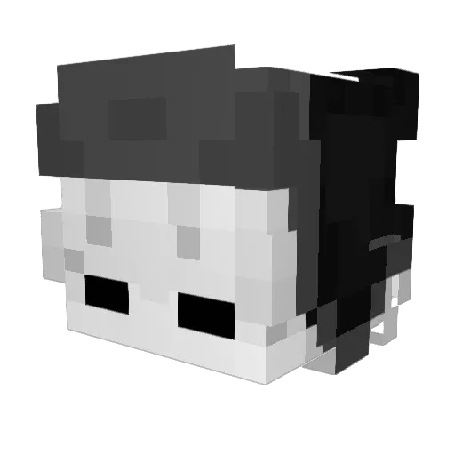 Shadow_ishere Minecraft avatar head, 3D render