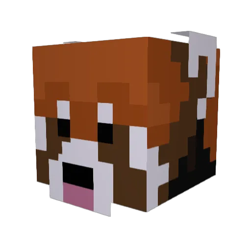 Shadow_pulse1 Minecraft avatar head, 3D render
