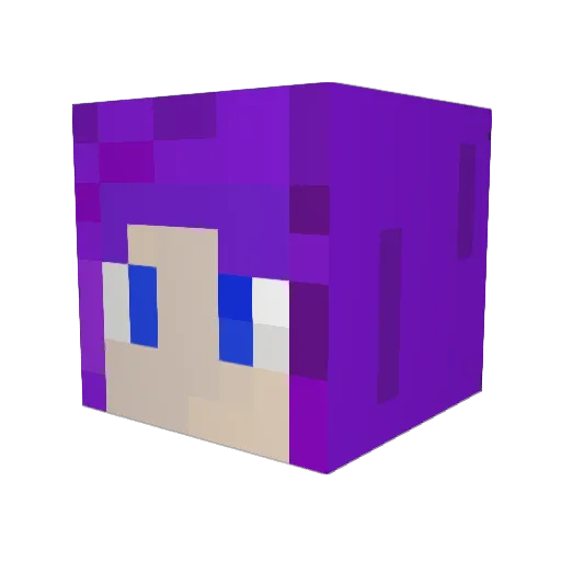 Shadow_queen346 Minecraft avatar head, 3D render