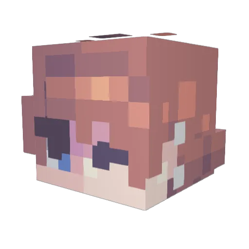 Shadowandbones Minecraft avatar head, 3D render
