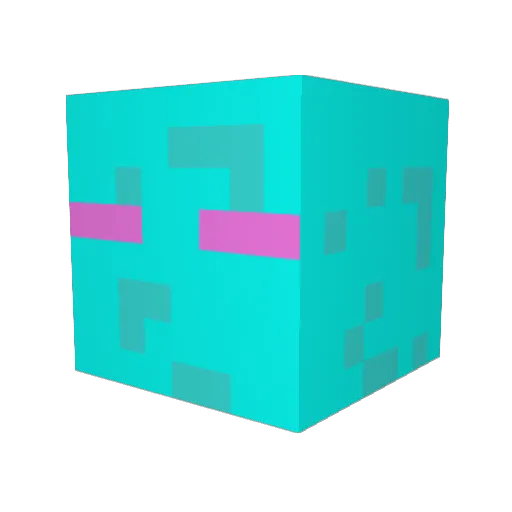 Shadowbeamzz Minecraft avatar head, 3D render