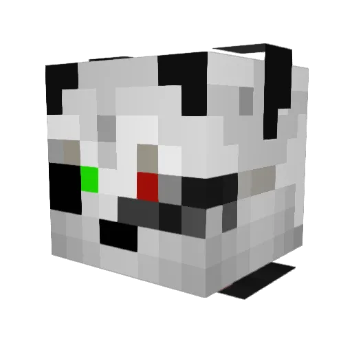 Shadowbear_tv Minecraft avatar head, 3D render